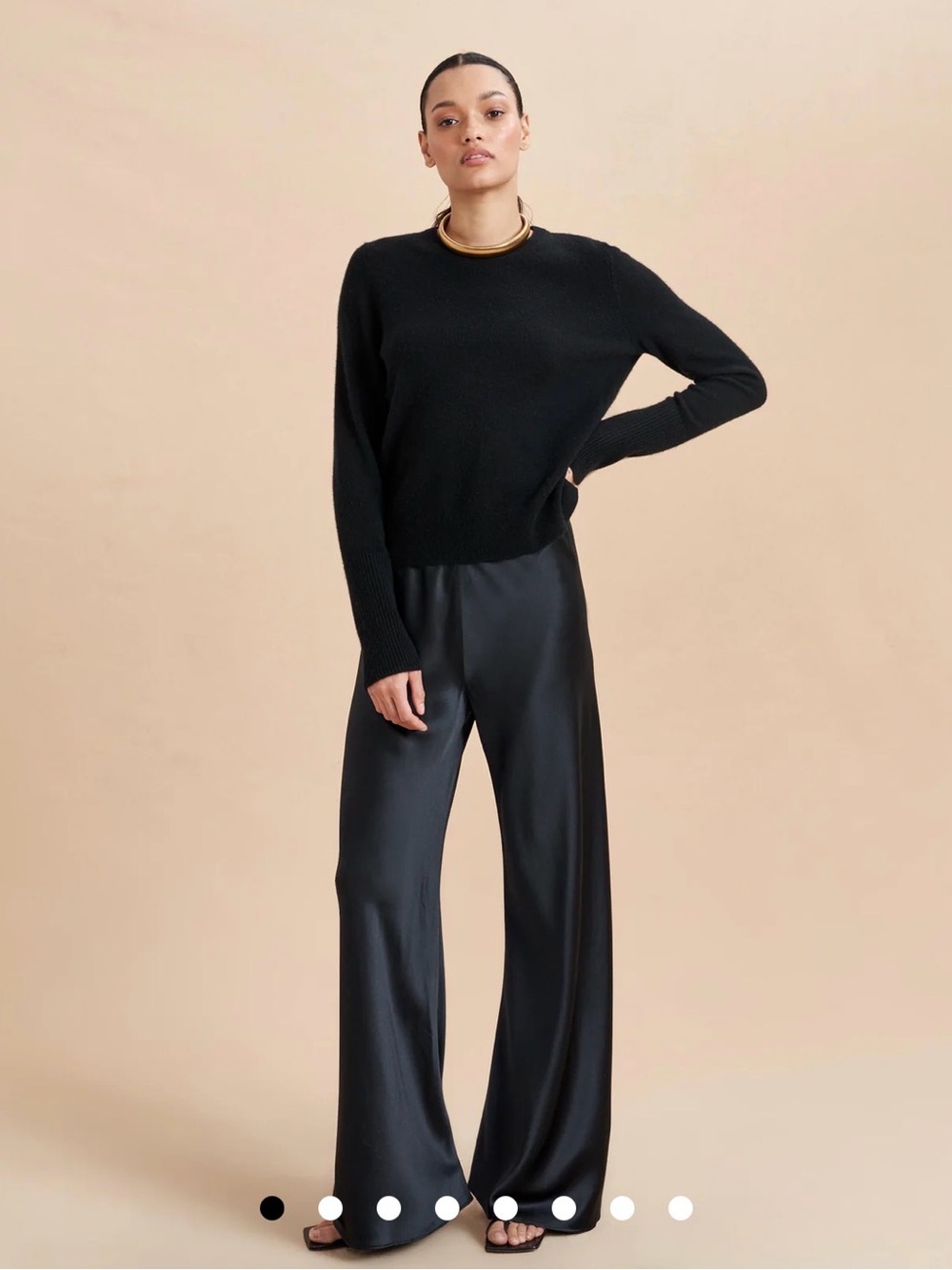 La Ligne Colby Satin Trousers XS Black